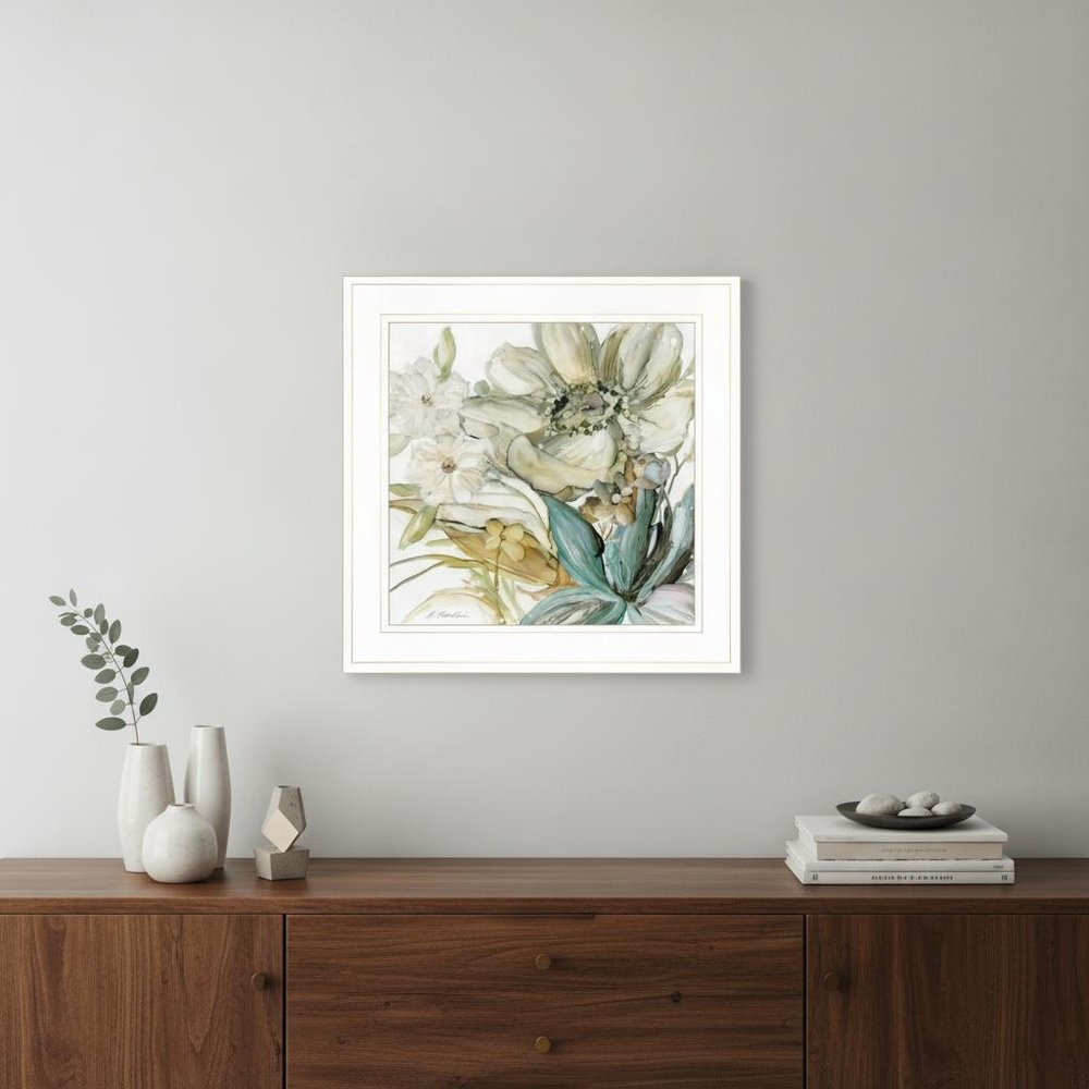 Sea glass Garden II 2 White Framed Print Wall Art HomeRoots