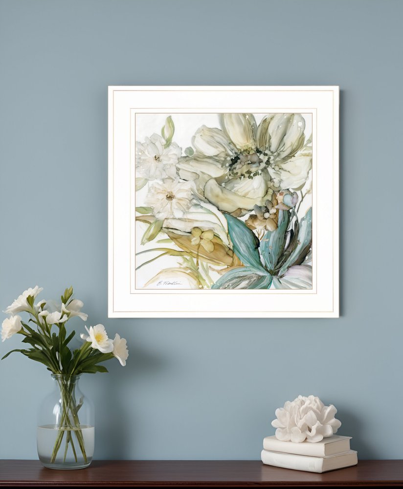 Sea glass Garden II 2 White Framed Print Wall Art HomeRoots