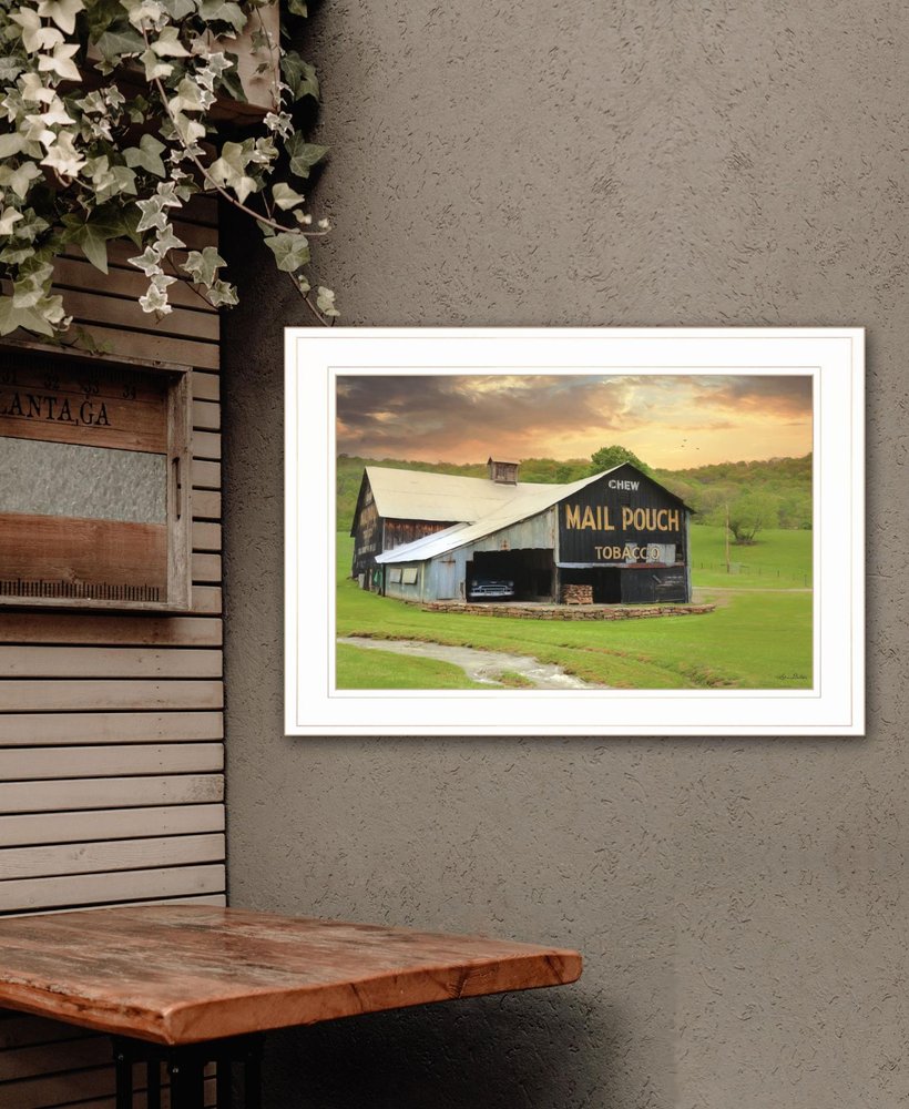 Mail Pouch Barn 4 White Framed Print Wall Art HomeRoots