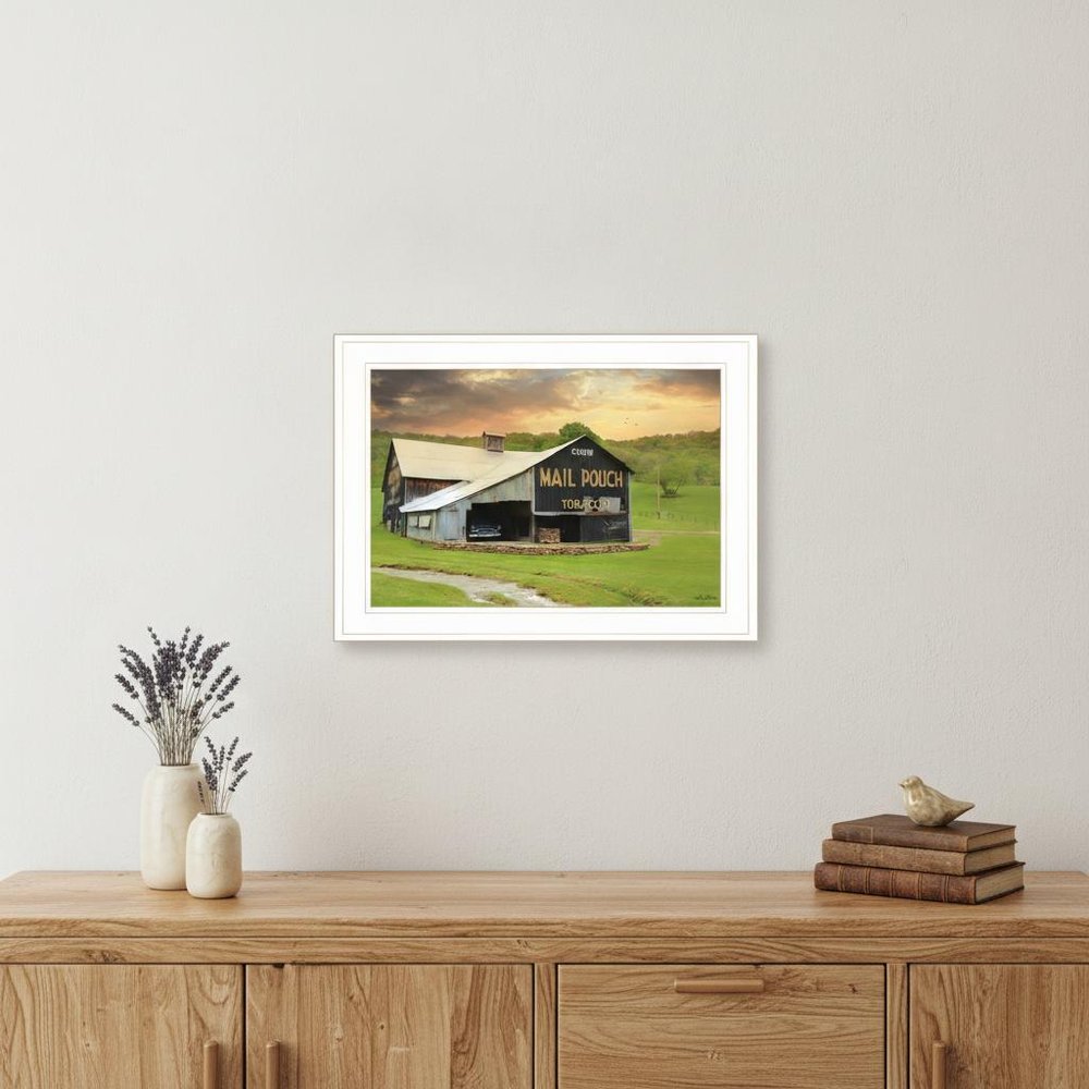 Mail Pouch Barn 4 White Framed Print Wall Art HomeRoots
