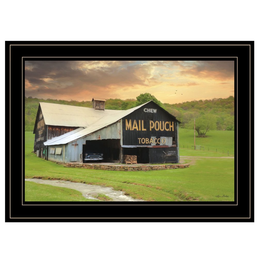 Mail Pouch Barn 5 Black Framed Print Wall Art HomeRoots