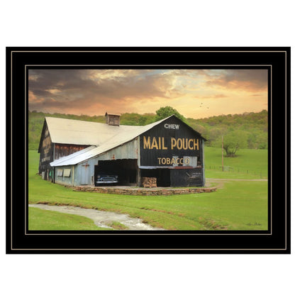 Mail Pouch Barn 5 Black Framed Print Wall Art HomeRoots