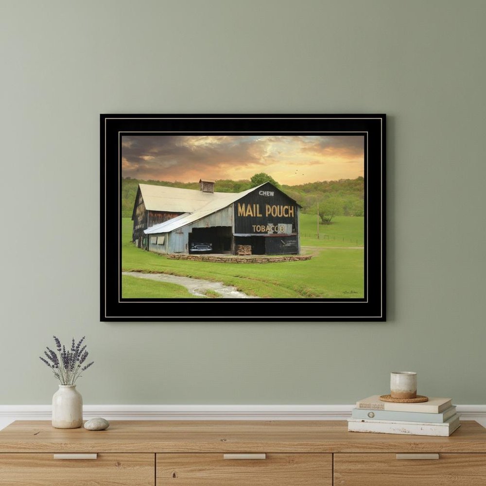 Mail Pouch Barn 5 Black Framed Print Wall Art HomeRoots