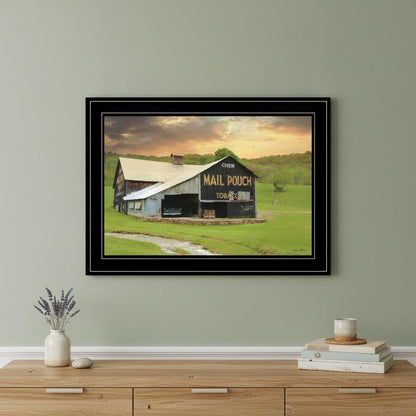 Mail Pouch Barn 5 Black Framed Print Wall Art HomeRoots