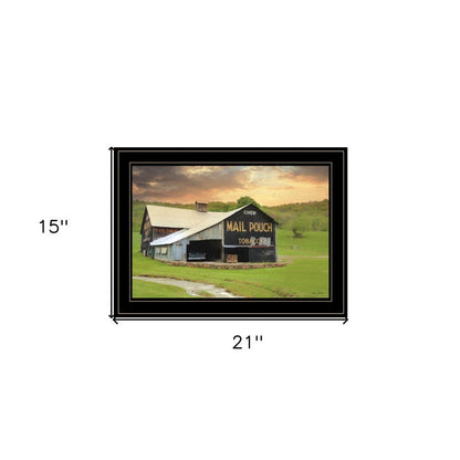 Mail Pouch Barn 5 Black Framed Print Wall Art HomeRoots