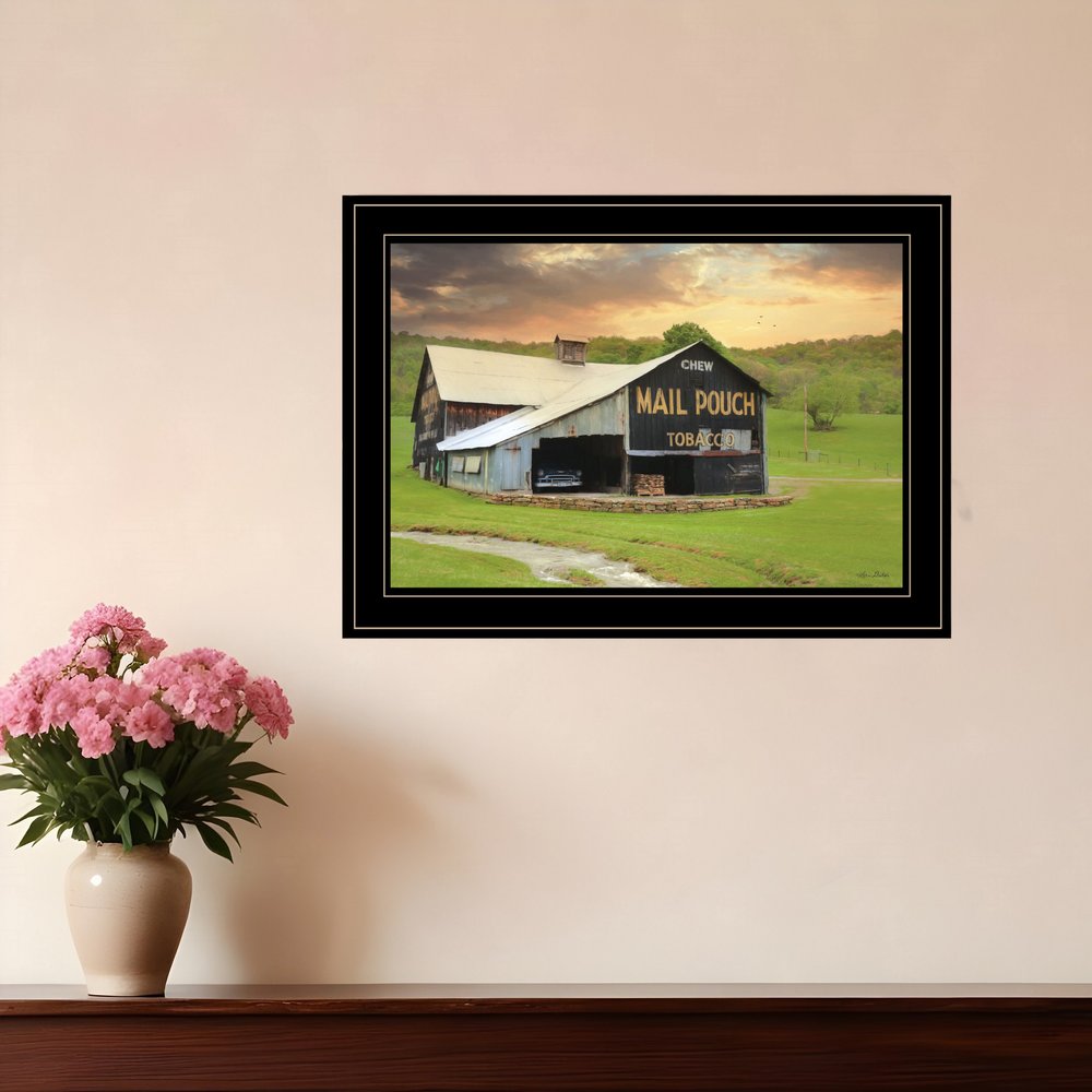 Mail Pouch Barn 5 Black Framed Print Wall Art HomeRoots