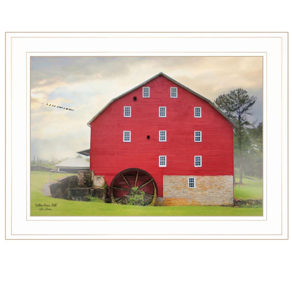 Willow Grove Mill 2 White Framed Print Wall Art HomeRoots