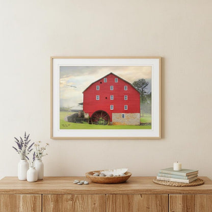 Willow Grove Mill 2 White Framed Print Wall Art HomeRoots