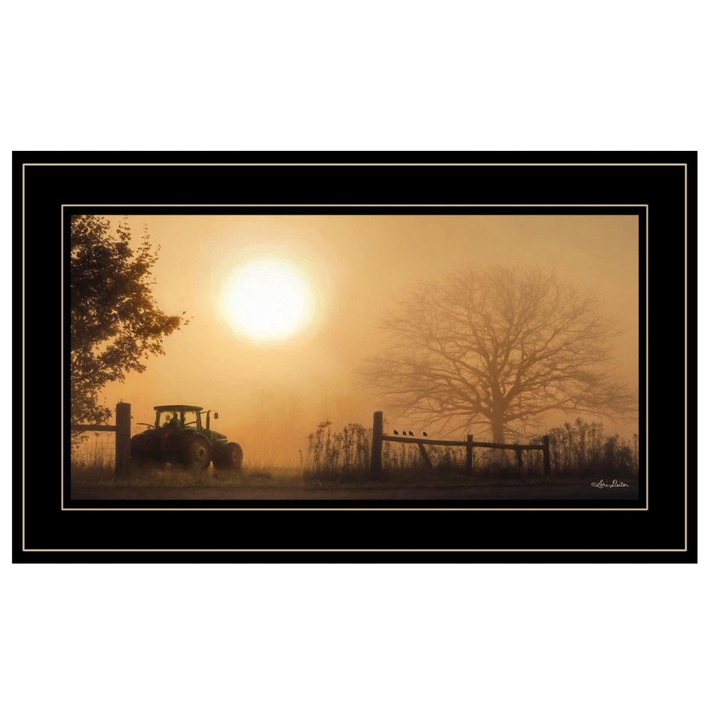 Start Your Engines 3 Black Framed Print Wall Art — view 1