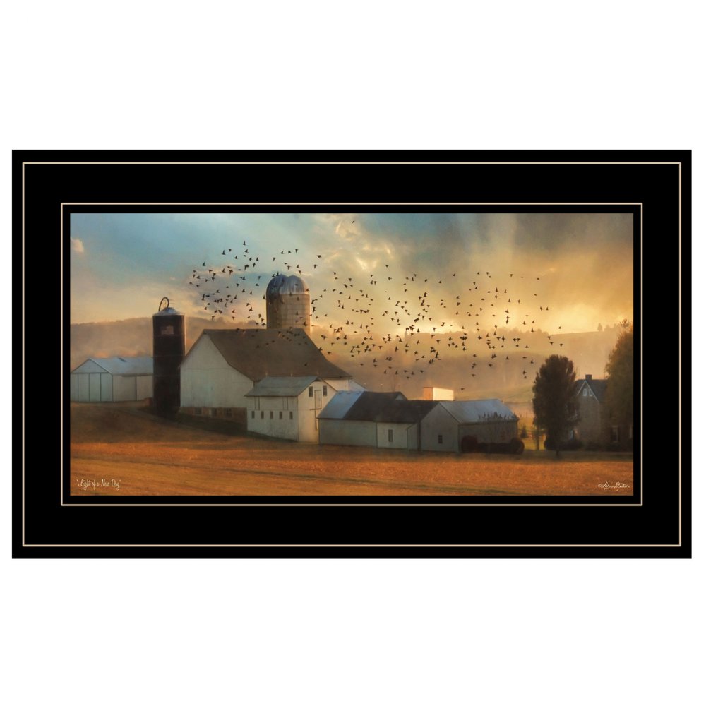 Light of a New Day 3 Black Framed Print Wall Art — view 1