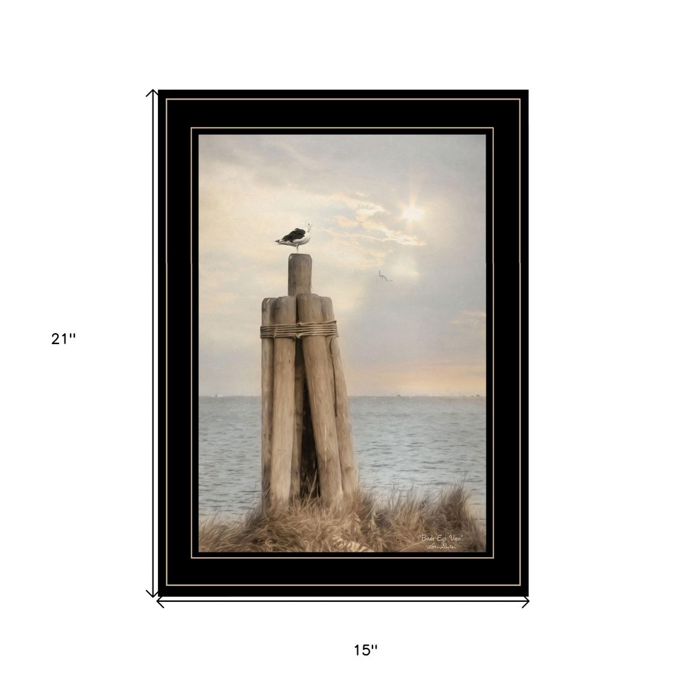 Birds Eye View 3 Black Framed Print Wall Art — view 4
