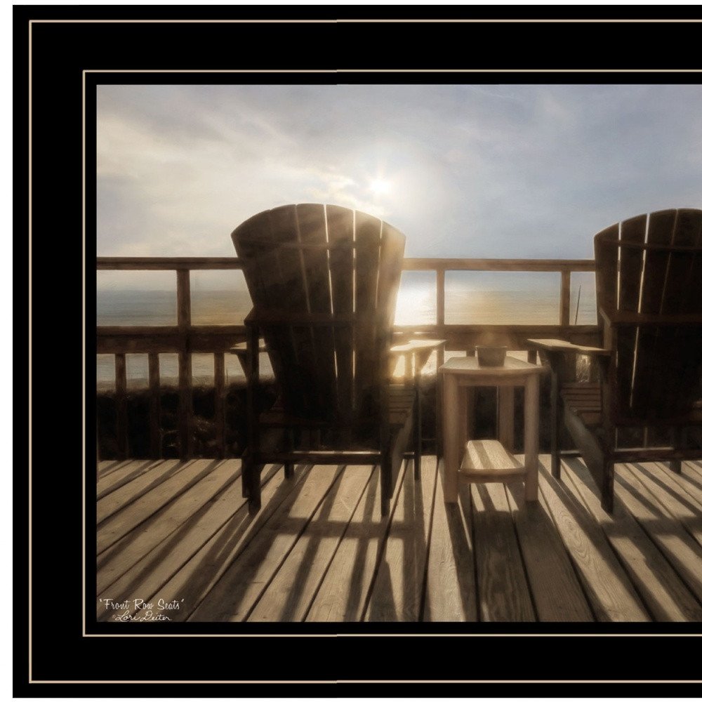 Front Row Seats 1 Black Framed Print Wall Art — view 7