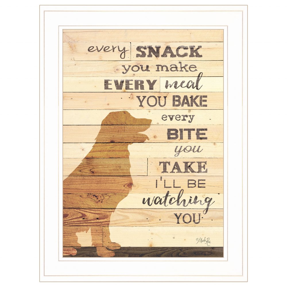 Every Snack You Make 1 White Framed Print Wall Art — view 1
