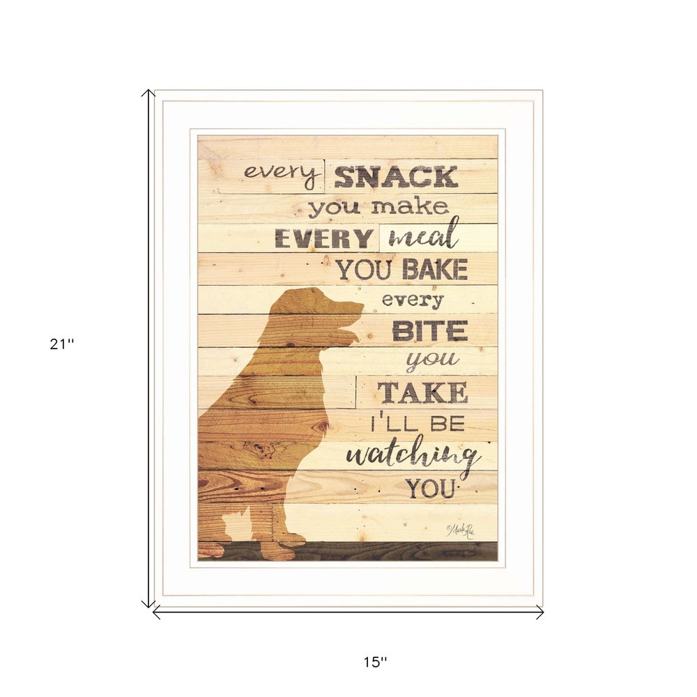 Every Snack You Make 1 White Framed Print Wall Art — view 3