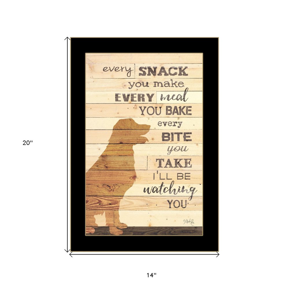 Every Snack You Make 3 Black Framed Print Wall Art — view 4