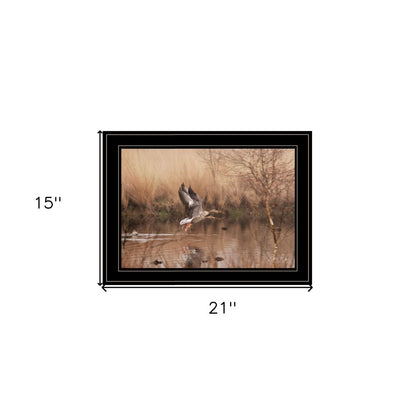 Fly Away 5 Black Framed Print Wall Art