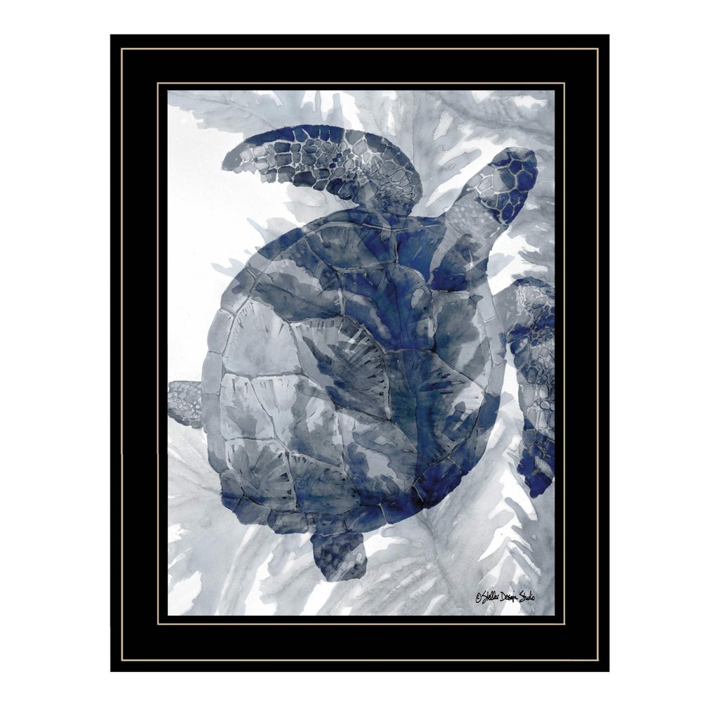 Ocean Collection 3 Black Framed Print Wall Art — view 1