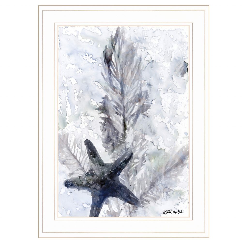 Ocean Collection 4 White Framed Print Wall Art — view 1