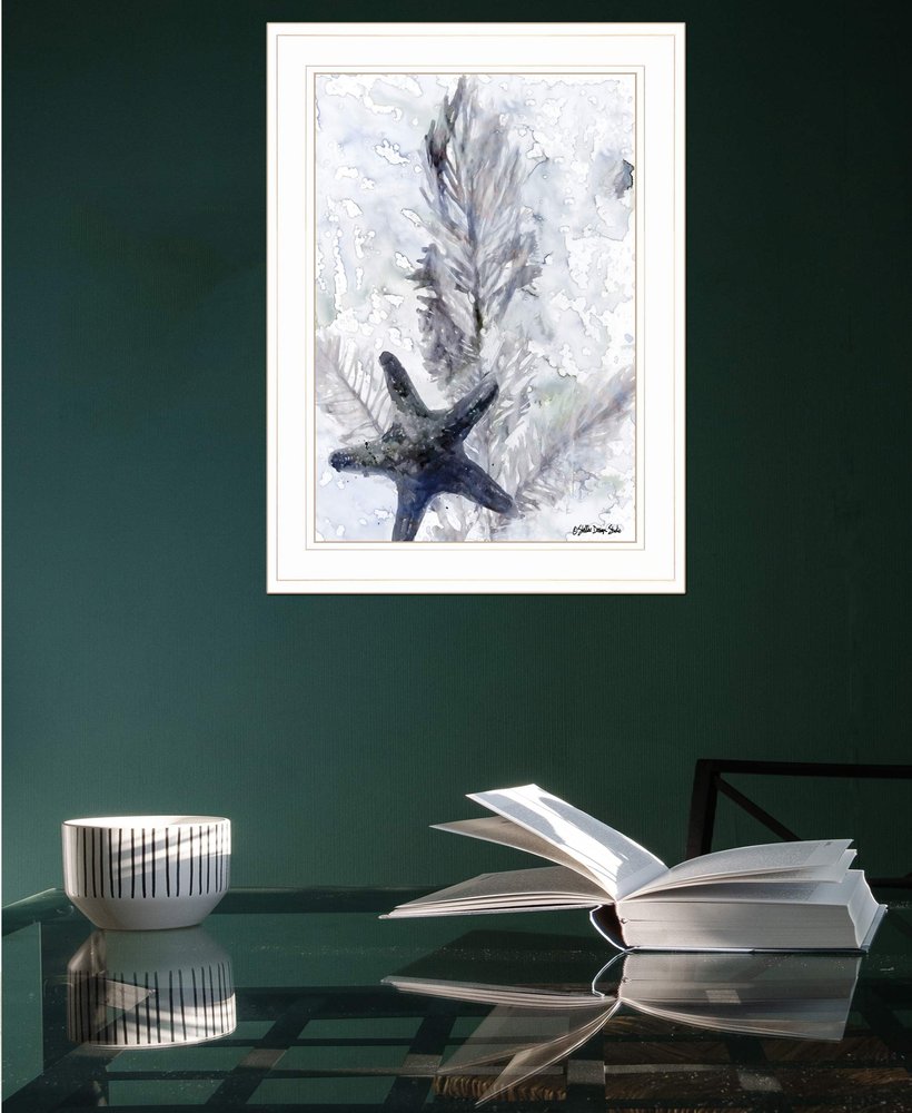 Ocean Collection 4 White Framed Print Wall Art — view 2