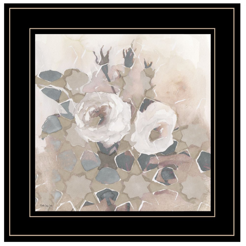 Transitional Blooms I 3 Black Framed Print Wall Art — view 1