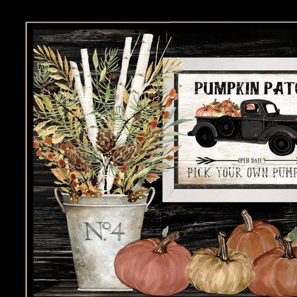Set Of Two Harvest Moon 2 Black Framed Print Kitchen Wall Art — view 4