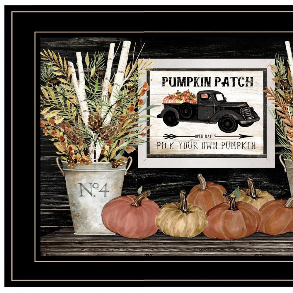 Set Of Two Harvest Moon 2 Black Framed Print Kitchen Wall Art — view 5