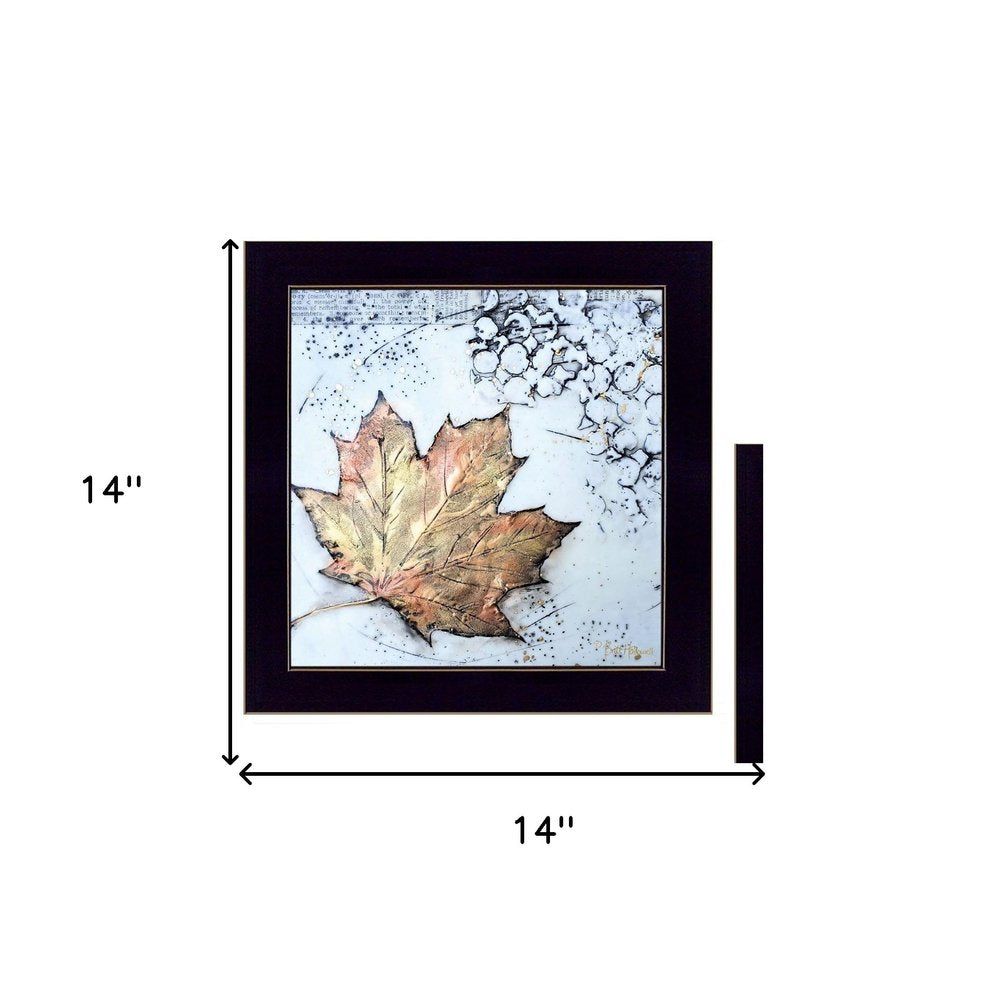 Set Of Two Channeling Fall Leaves I and III 3 Black Framed Print Wall Art — view 5