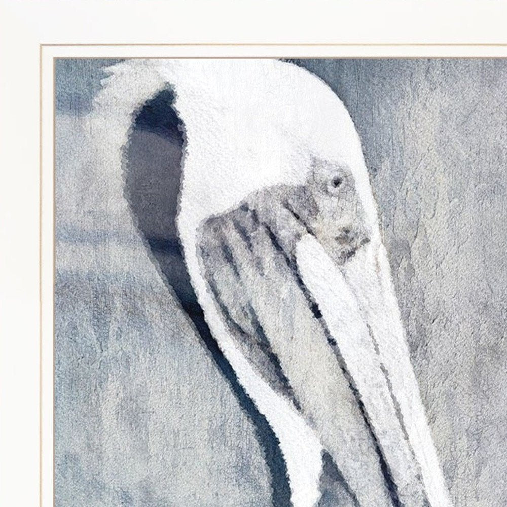 Set Of Two Pelican Party White Framed Coastal Wall Art — view 4