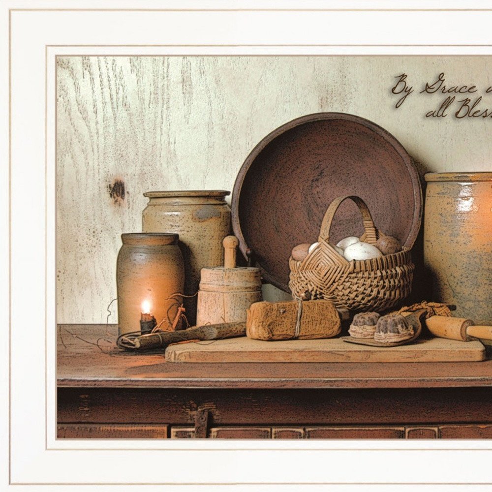 Set Of Two By Grace 1 White Framed Print Kitchen Wall Art — view 5