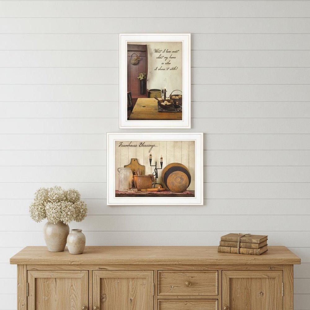Set Of Two What I Love Most 1 White Framed Print Kitchen Wall Art — view 6