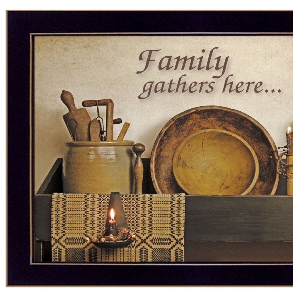 Set Of Two May Our Hearts Be warm 3 Black Framed Print Kitchen Wall Art — view 4
