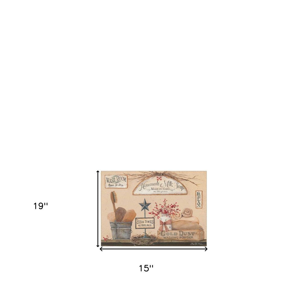 Set Of Two Wash Room White Framed Print Bathroom Wall Art — view 2