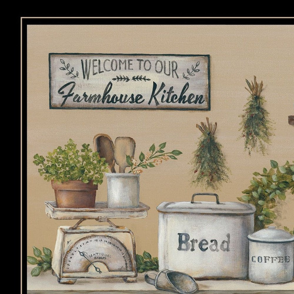 Set Of Two Farmhouse Kitchen 2 Black Framed Print Kitchen Wall Art — view 3