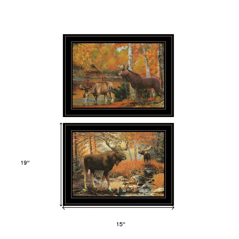 Set Of Two Great Outdoors 4 Black Framed Print Wall Art — view 3