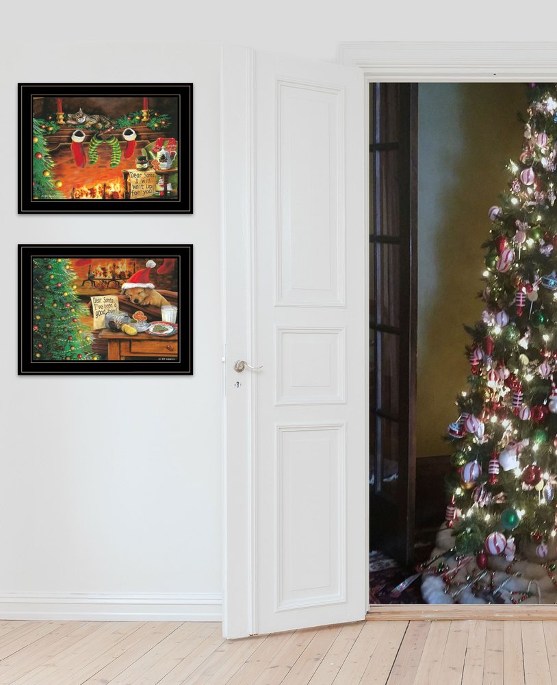 Set Of Two Ive Been A Good Boy 2 Black Framed Print Wall Art — view 2