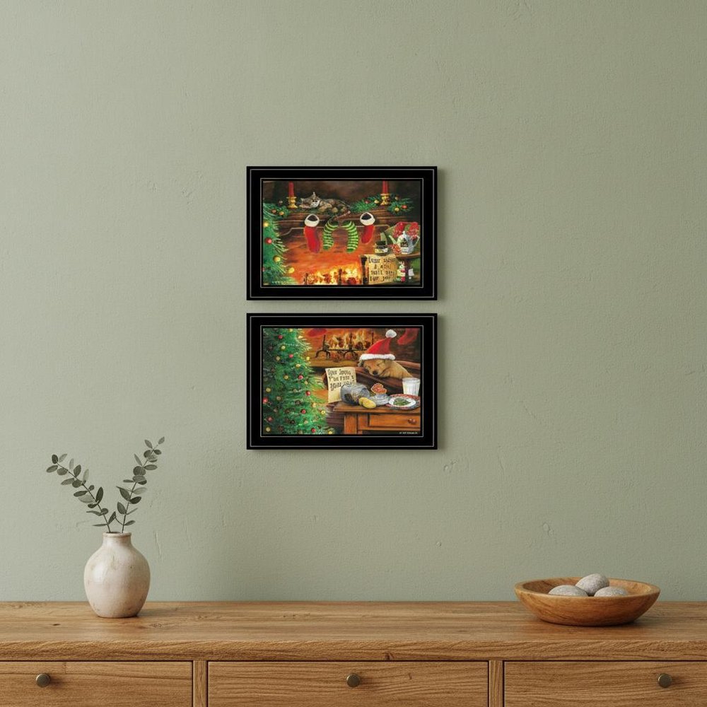 Set Of Two Ive Been A Good Boy 2 Black Framed Print Wall Art — view 5