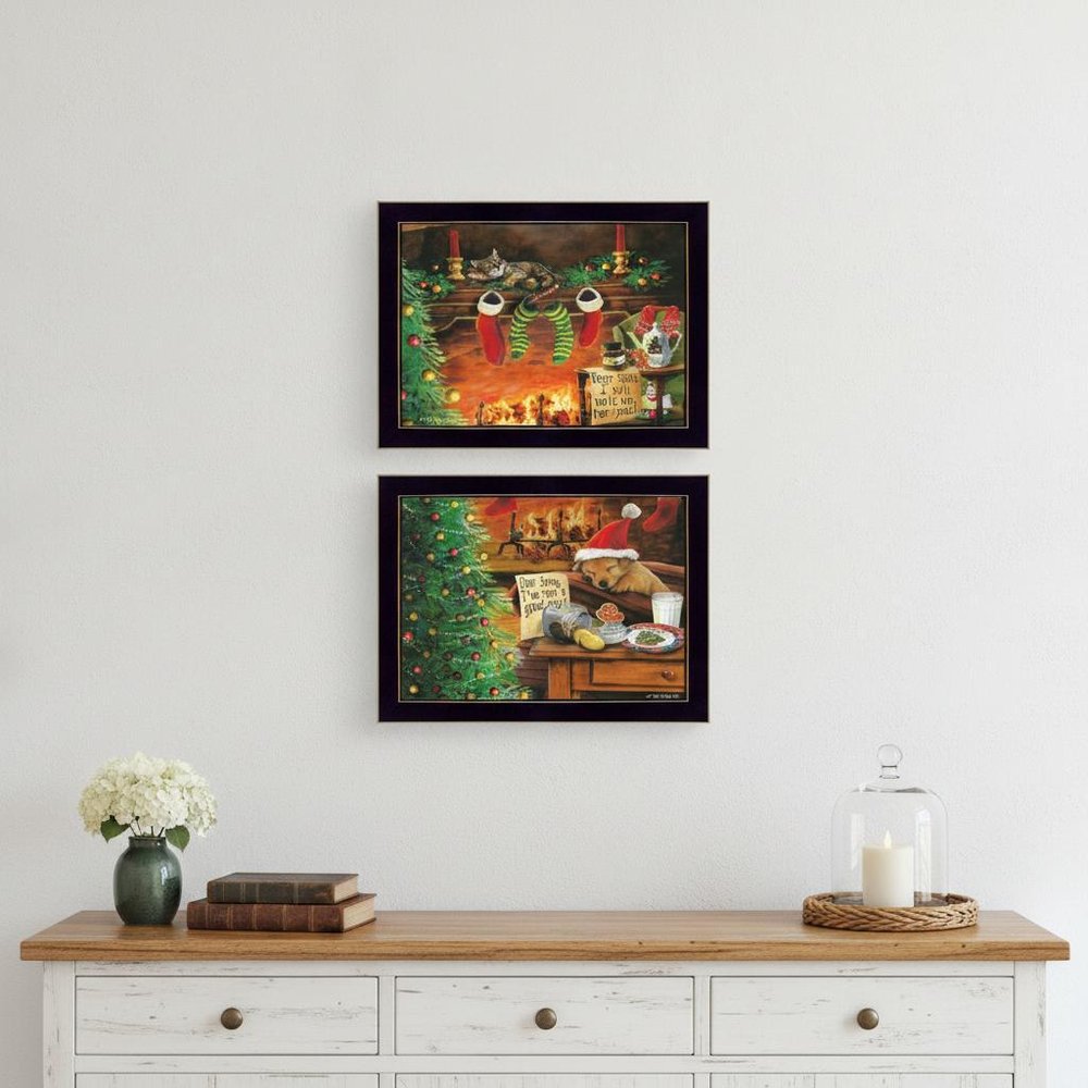 Set Of Two Ive Been A Good Boy 3 Black Framed Print Wall Art — view 5
