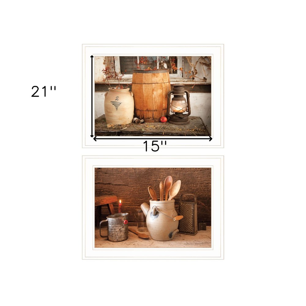 Set Of Two The Nail Keg White Framed Print Wall Art — view 3
