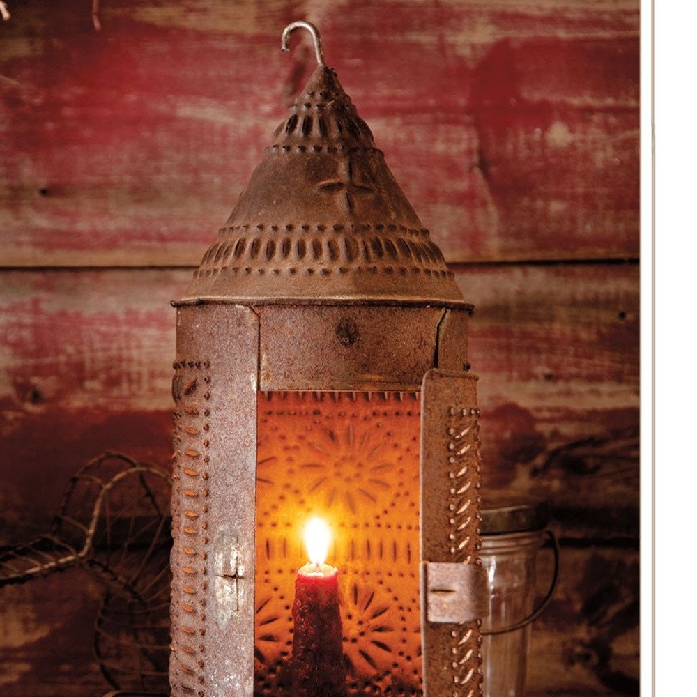 Set Of Two Innkeepers Lantern 1 White Framed Print Wall Art — view 3