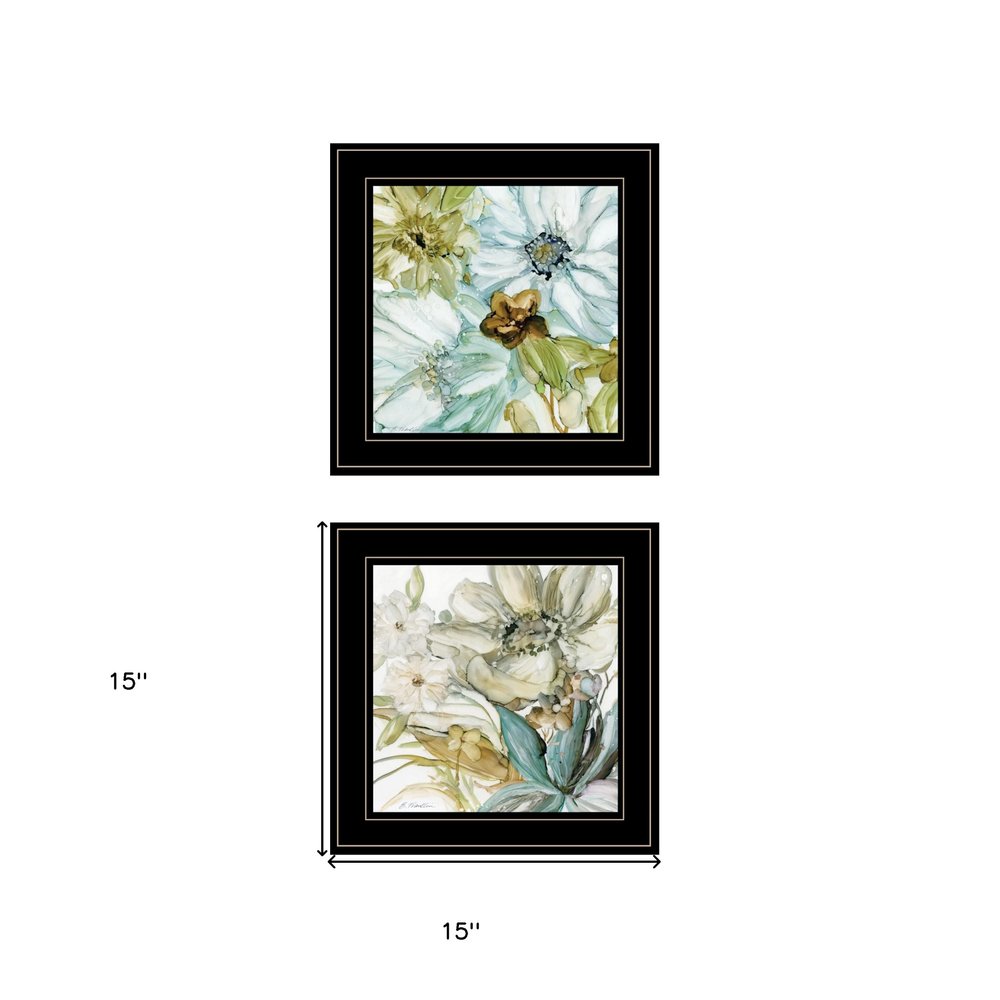 Set Of Two Sea Glass 2 Black Framed Print Wall Art — view 4