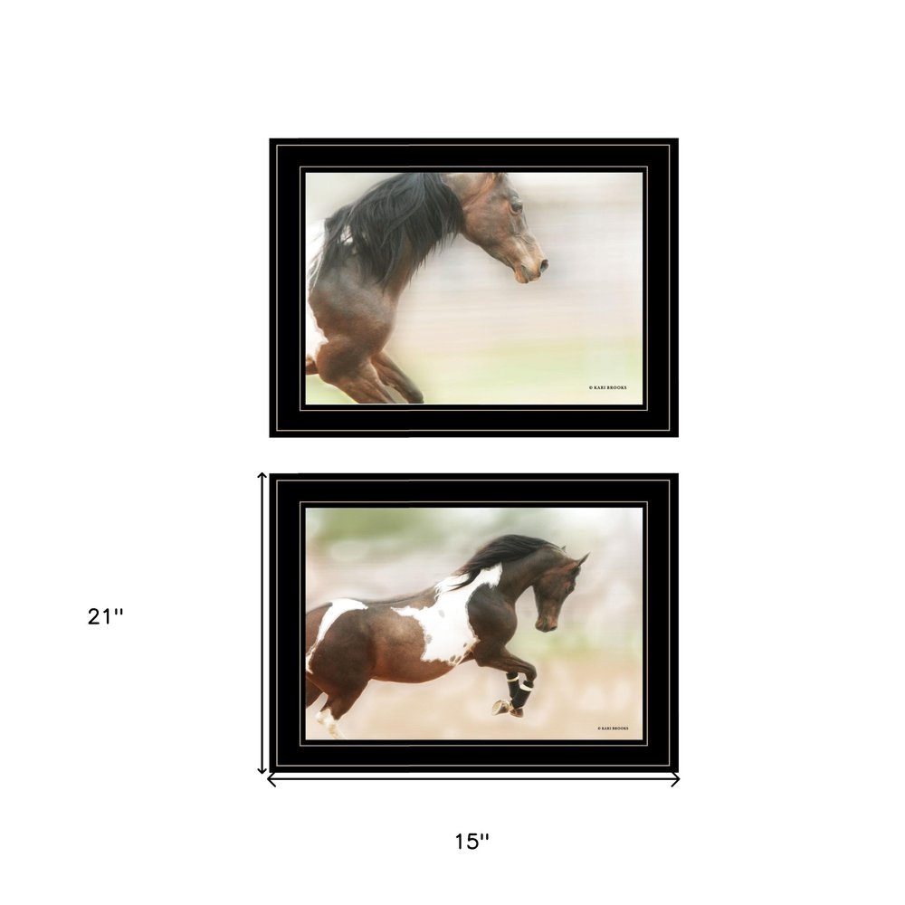 Set Of Two A Wild Kookie 2 Black Framed Print Wall Art — view 3