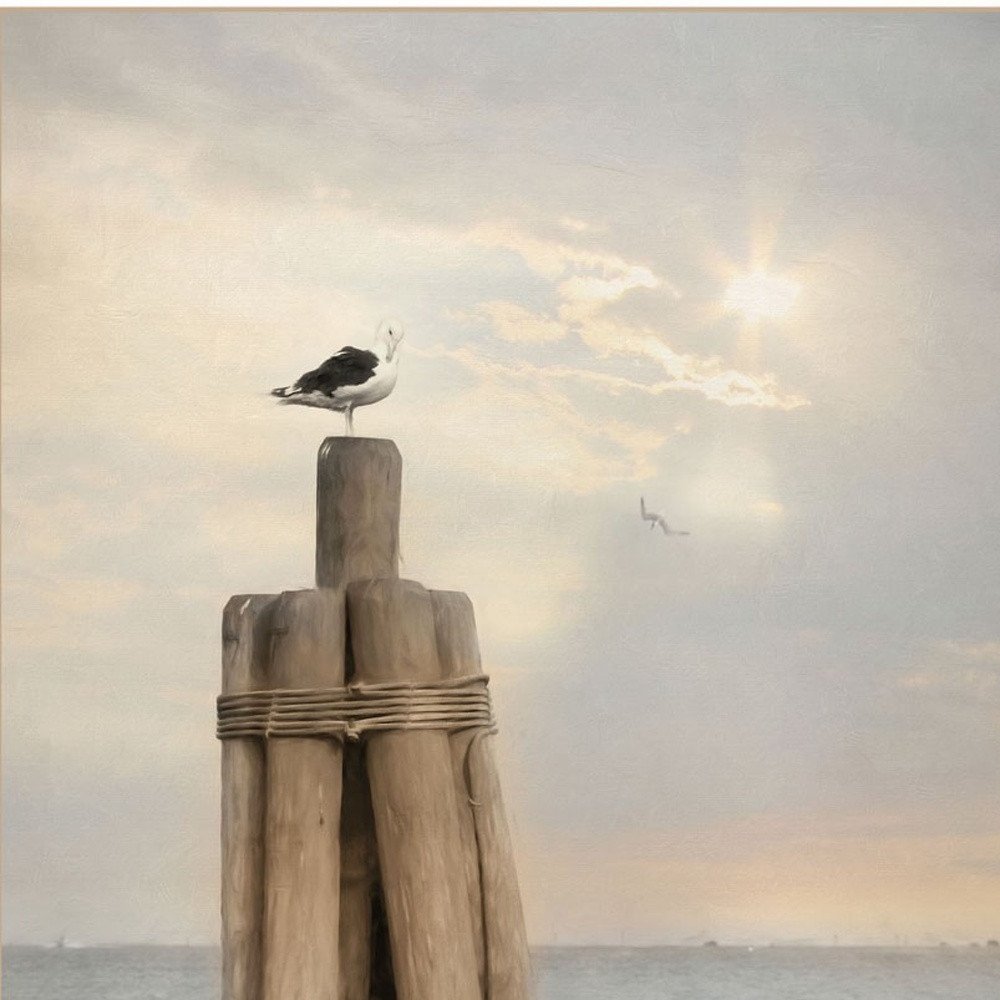 Set Of Two By The Sea White Framed Print Wall Art — view 3