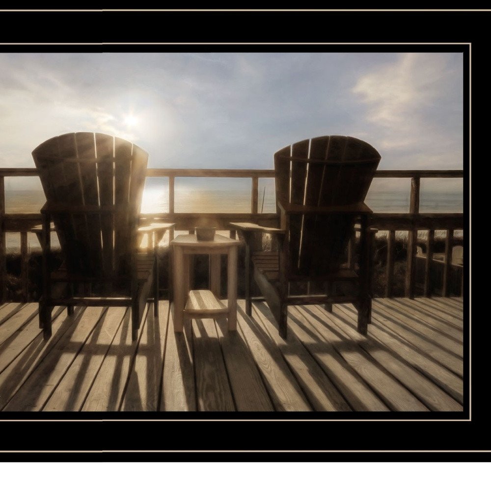 Set Of Two By The Sea 2 Black Framed Print Wall Art — view 3