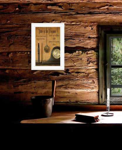 Time is an Illusion 1 White Framed Wall Art HomeRoots