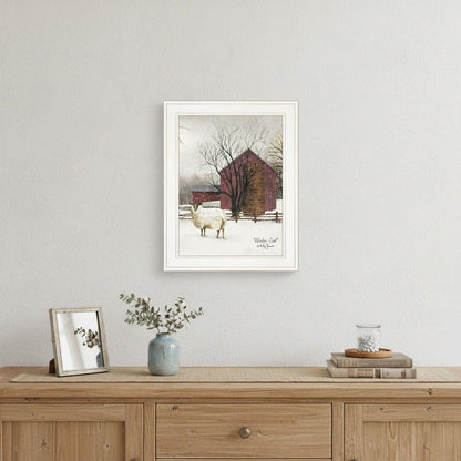 Winter Coat 1 White Framed Print Wall Art