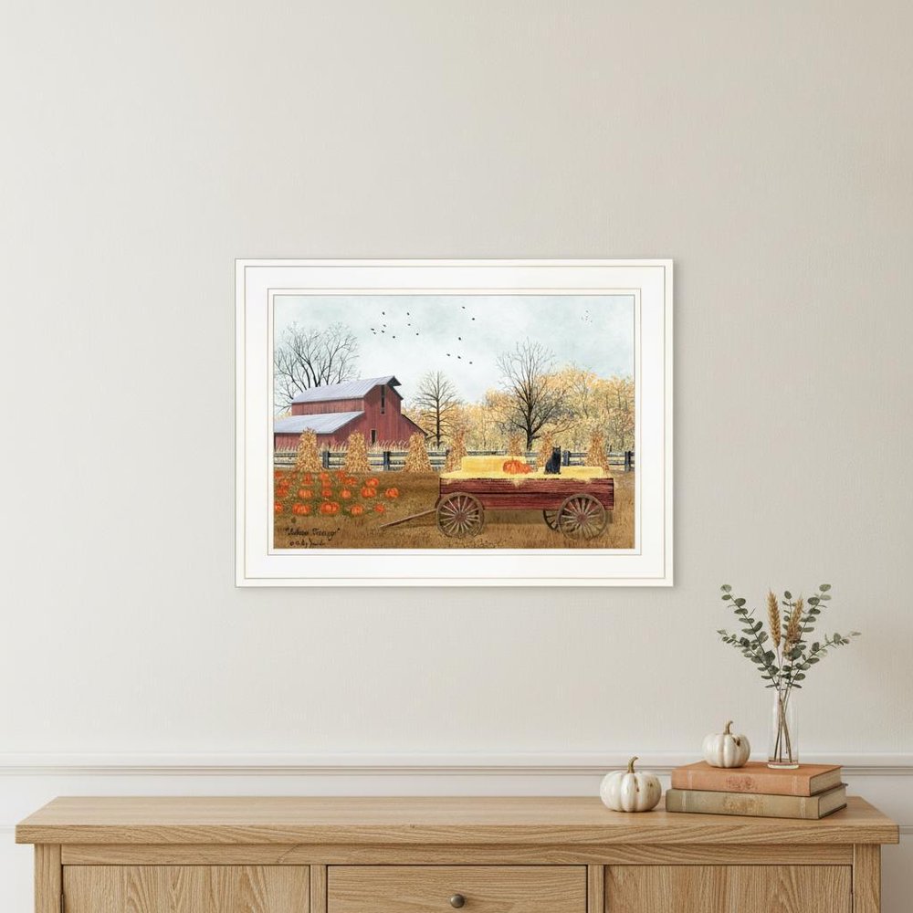 Autumn Blessings 1 White Framed Print Wall Art — view 4