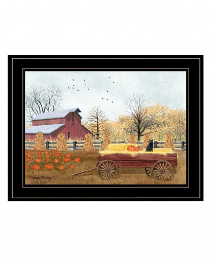 Autumn Blessings 2 Black Framed Print Wall Art HomeRoots