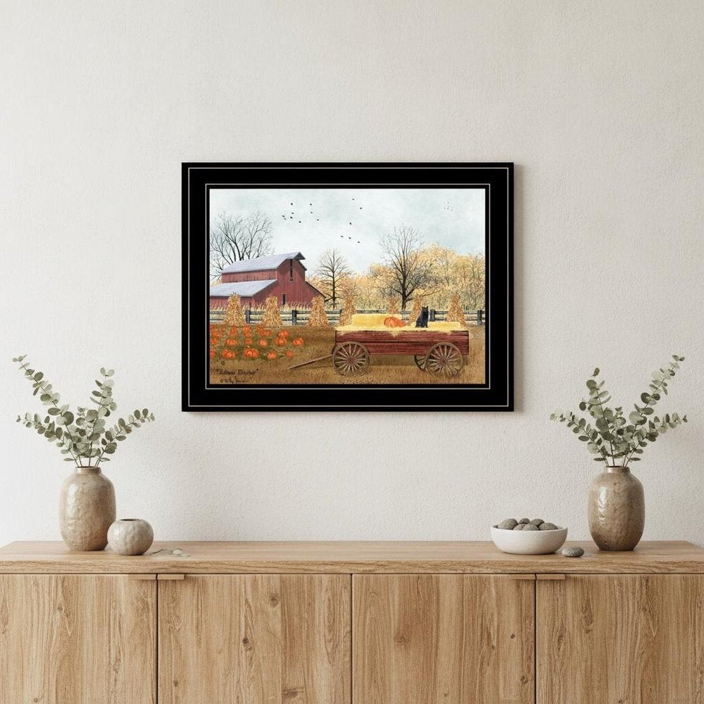 Autumn Blessings 2 Black Framed Print Wall Art — view 1