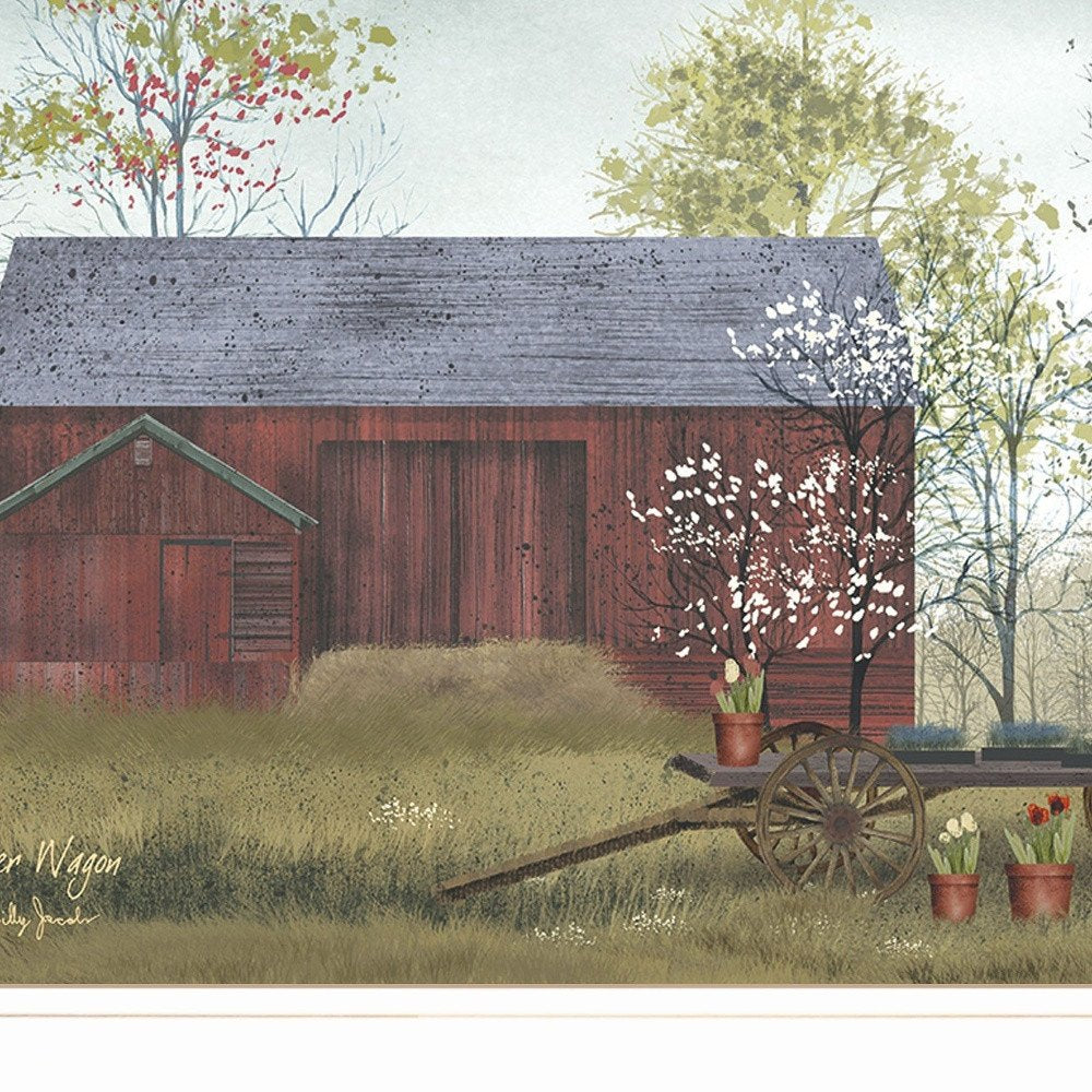 Flower Wagon 2 White Framed Print Wall Art HomeRoots