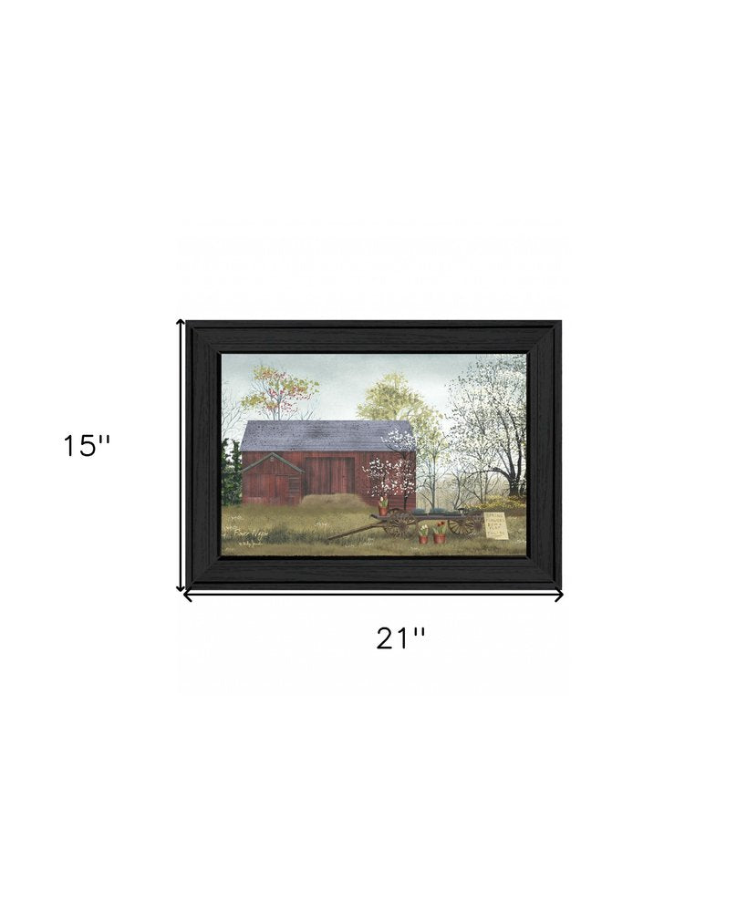 Flower Wagon 3 Black Framed Print Wall Art — view 4